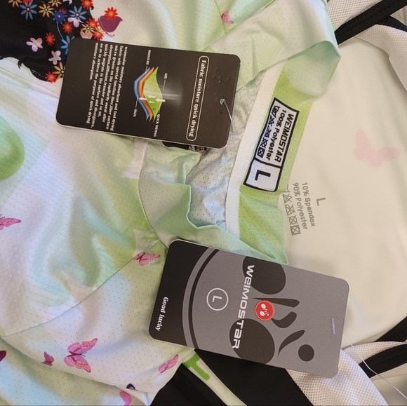 Weimostar NWT 2 Piece Cyclist Shorts and Top Size Large - Picture 11 of 11